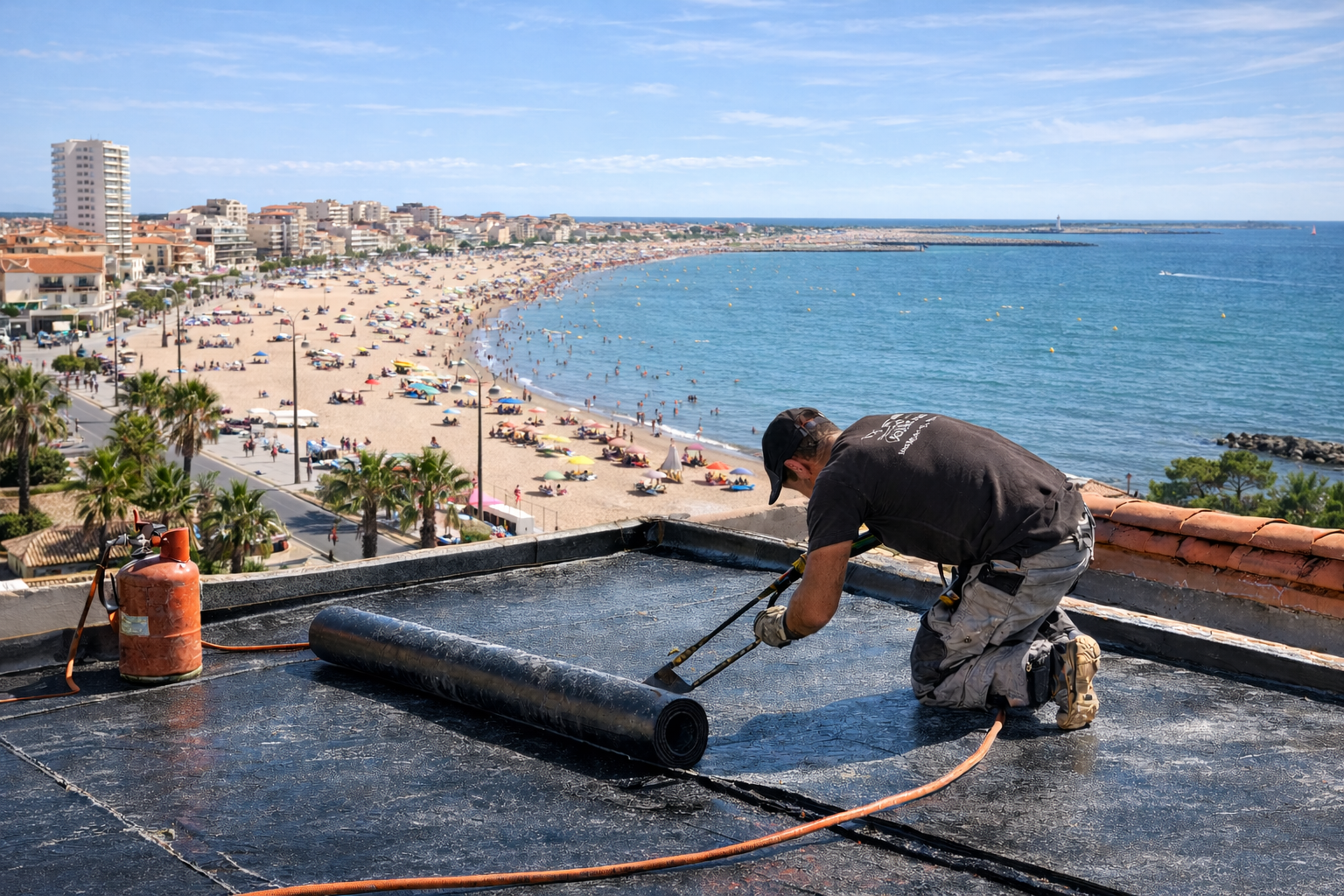 Étanchéité de toiture à Frontignan